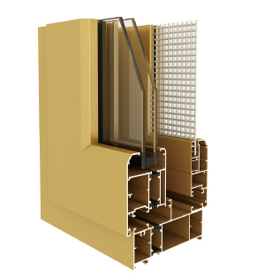 108、130系列隔熱平開窗(窗紗一體)